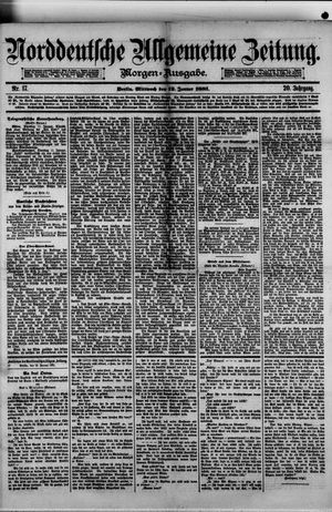 Norddeutsche allgemeine Zeitung on Jan 12, 1881
