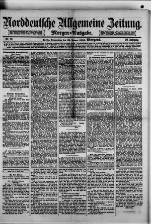 Norddeutsche allgemeine Zeitung vom 13.01.1881