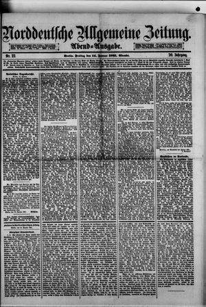 Norddeutsche allgemeine Zeitung vom 14.01.1881