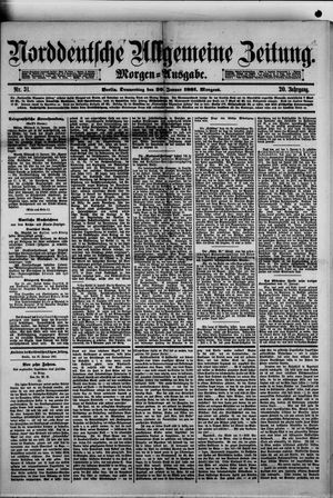Norddeutsche allgemeine Zeitung on Jan 20, 1881