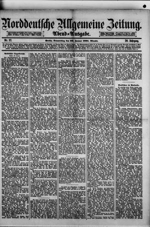 Norddeutsche allgemeine Zeitung on Jan 20, 1881