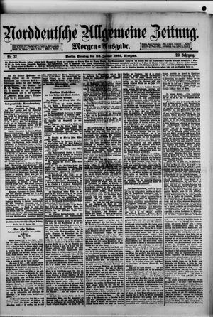 Norddeutsche allgemeine Zeitung vom 23.01.1881