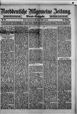 Norddeutsche allgemeine Zeitung vom 25.01.1881