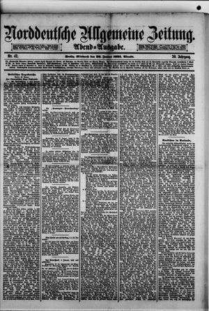 Norddeutsche allgemeine Zeitung vom 26.01.1881