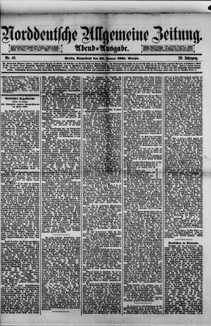 Norddeutsche allgemeine Zeitung vom 29.01.1881
