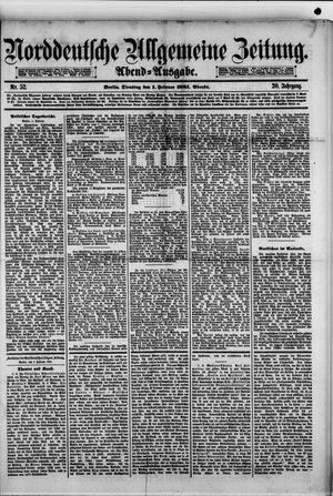 Norddeutsche allgemeine Zeitung vom 01.02.1881