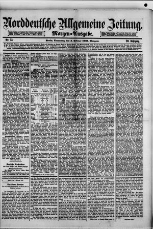 Norddeutsche allgemeine Zeitung vom 03.02.1881