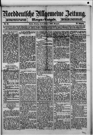 Norddeutsche allgemeine Zeitung vom 08.02.1881