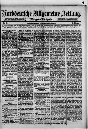 Norddeutsche allgemeine Zeitung vom 09.02.1881