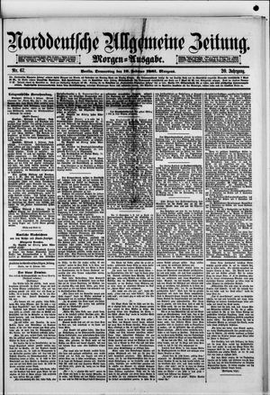 Norddeutsche allgemeine Zeitung vom 10.02.1881