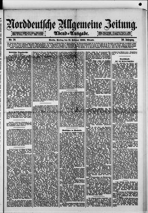 Norddeutsche allgemeine Zeitung vom 11.02.1881