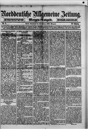 Norddeutsche allgemeine Zeitung vom 12.02.1881