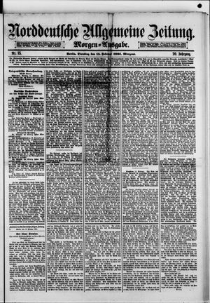 Norddeutsche allgemeine Zeitung vom 15.02.1881