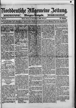Norddeutsche allgemeine Zeitung vom 20.02.1881