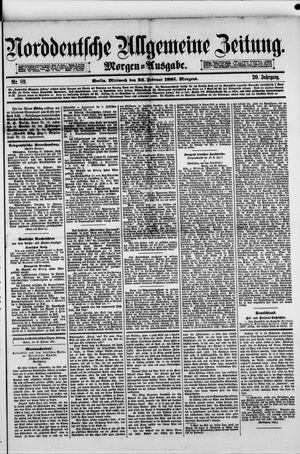 Norddeutsche allgemeine Zeitung vom 23.02.1881