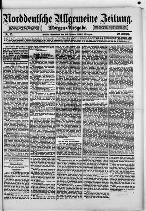 Norddeutsche allgemeine Zeitung vom 26.02.1881
