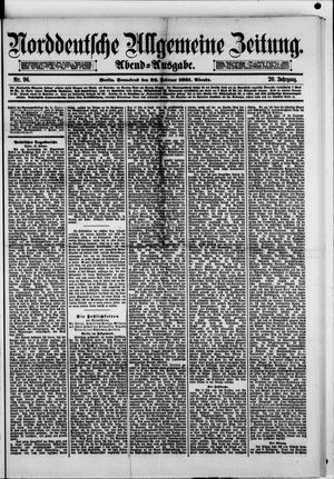 Norddeutsche allgemeine Zeitung vom 26.02.1881