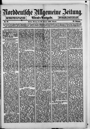 Norddeutsche allgemeine Zeitung vom 28.02.1881