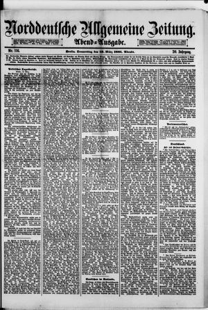 Norddeutsche allgemeine Zeitung vom 10.03.1881