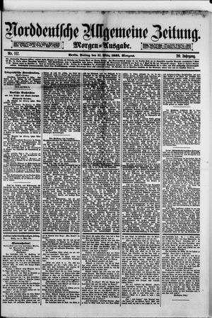 Norddeutsche allgemeine Zeitung vom 11.03.1881