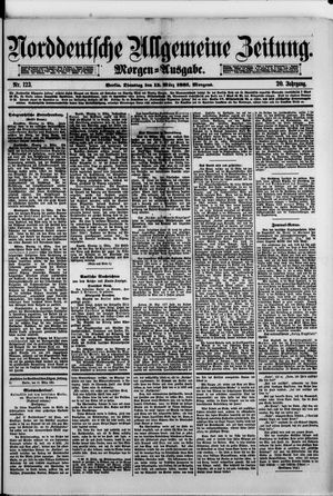Norddeutsche allgemeine Zeitung on Mar 15, 1881