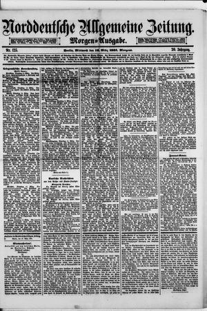 Norddeutsche allgemeine Zeitung vom 16.03.1881