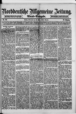 Norddeutsche allgemeine Zeitung vom 16.03.1881