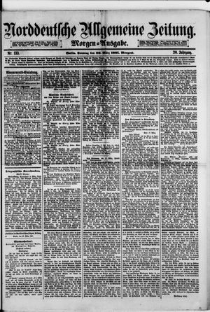 Norddeutsche allgemeine Zeitung vom 20.03.1881