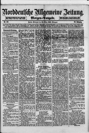 Norddeutsche allgemeine Zeitung vom 23.03.1881