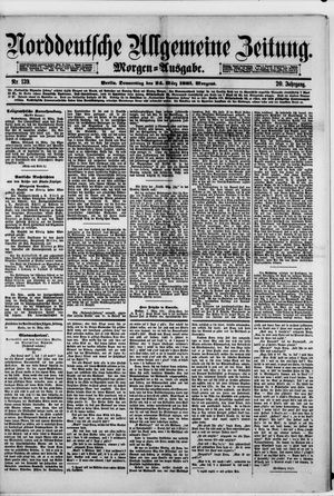 Norddeutsche allgemeine Zeitung vom 24.03.1881
