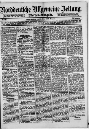 Norddeutsche allgemeine Zeitung vom 29.03.1881
