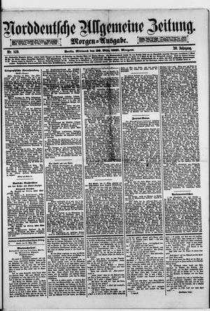 Norddeutsche allgemeine Zeitung vom 30.03.1881