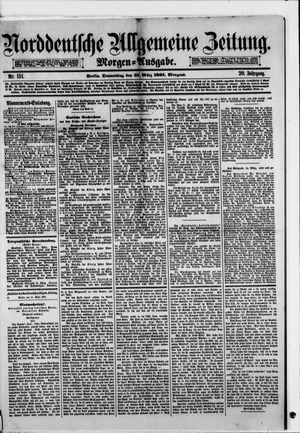 Norddeutsche allgemeine Zeitung vom 31.03.1881