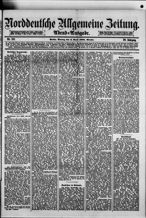 Norddeutsche allgemeine Zeitung vom 04.04.1881