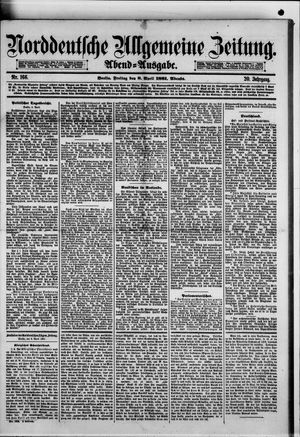 Norddeutsche allgemeine Zeitung vom 08.04.1881