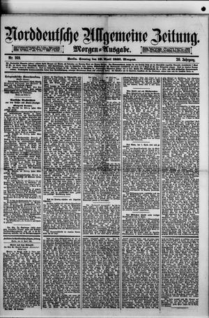 Norddeutsche allgemeine Zeitung vom 10.04.1881