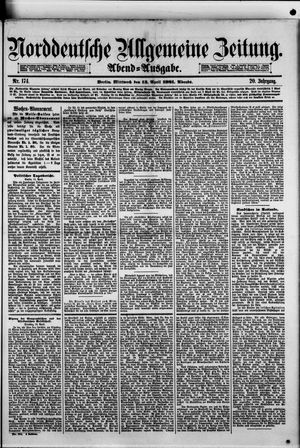 Norddeutsche allgemeine Zeitung vom 13.04.1881