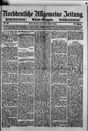 Norddeutsche allgemeine Zeitung vom 19.04.1881