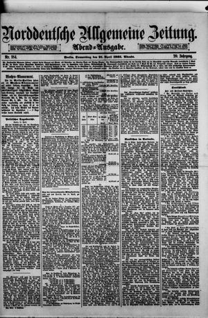 Norddeutsche allgemeine Zeitung vom 21.04.1881