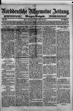 Norddeutsche allgemeine Zeitung vom 01.05.1881