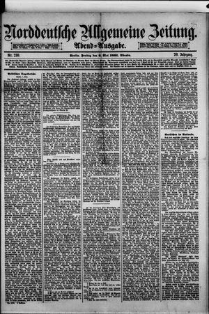 Norddeutsche allgemeine Zeitung vom 06.05.1881
