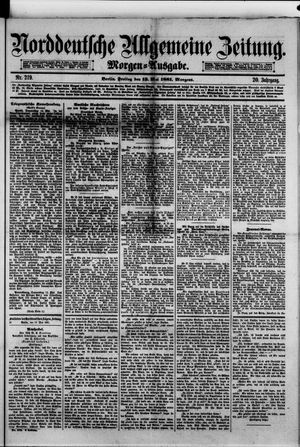 Norddeutsche allgemeine Zeitung vom 13.05.1881