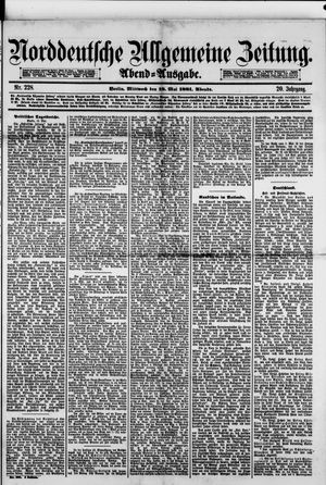 Norddeutsche allgemeine Zeitung vom 18.05.1881
