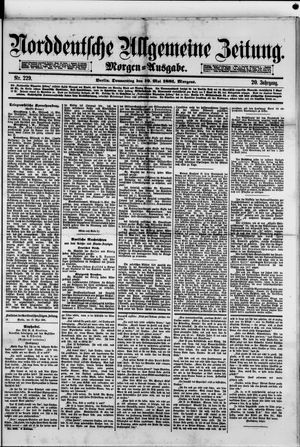 Norddeutsche allgemeine Zeitung vom 19.05.1881