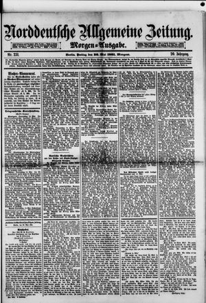 Norddeutsche allgemeine Zeitung vom 20.05.1881