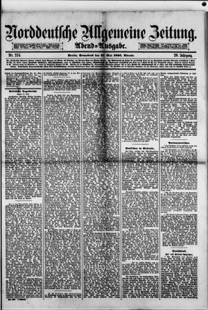 Norddeutsche allgemeine Zeitung vom 21.05.1881