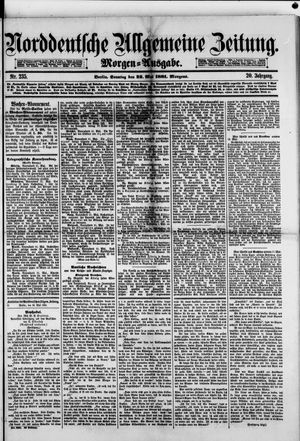 Norddeutsche allgemeine Zeitung vom 22.05.1881