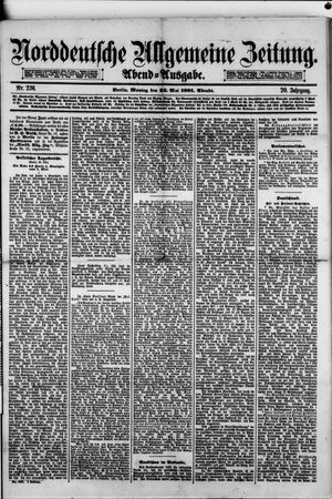 Norddeutsche allgemeine Zeitung vom 23.05.1881