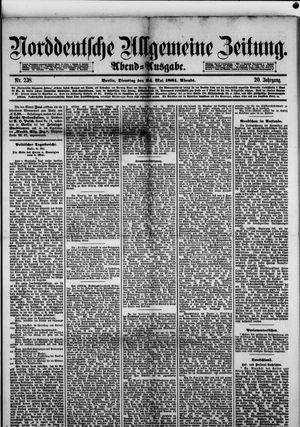Norddeutsche allgemeine Zeitung vom 24.05.1881