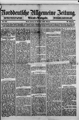Norddeutsche allgemeine Zeitung vom 27.05.1881